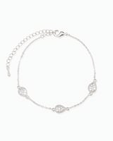 اسوارة نسائية ماسية بتصميم قطرة الندى المزينة بالز...