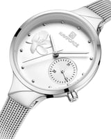 ساعة يد نسائية لون فضي