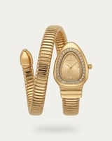 ساعة الثعبان الذهبية ستايل أيقوني عالمي