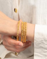 غوايش مبروم بلمعة الذهب الفاخرة - 2حبة