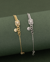 اسوارة نسائية ناعمة مزينة بالزيركون