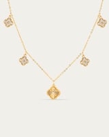 طقم ناعم للنساء مجوهرات ذهبية فاخرة من خاتون®