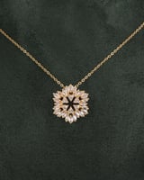 طقم مجوهرات ناعم مزخرف بأحجار الزركون