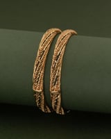 بناجر ذهبية فاخر للنساء \ 2 حبة