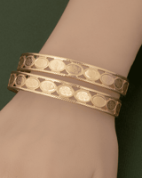 بناجر عريضة بريق الذهب ماركة خاتون®/ 2 حبة