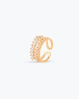 طقم ذهبي فاخر من الزركون اسوارة وخاتم