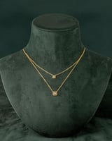 سلسال باغيت ذهبي للنساء مزين بالزيركون البراق