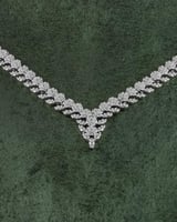 طقم مجوهرات زركون فضي 5 قطع للمناسبات