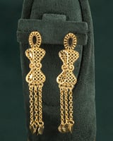 طقم اكسسوارات بلمعة الذهب ربطة فيونكة