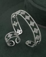 طقم اسوارة وخاتم بلمعة الألماس مزين بالزركون من خا...