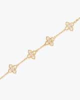 اسورة زركون نسائية بتصميم الوردة المرصعة بالزركون