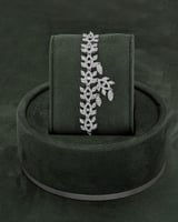 طقم مجوهرات مرصع بفصوص الزركون مع ساعة نسائية فاخر...