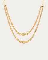 طقم اكسسوارات بطابقين بتصميم الكرات الذهبية بلمعة...