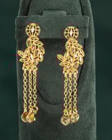 طقم مجوهرات على شكل أوراق الشجر المزخرفة