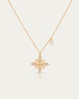 سلسال ناعم بتصميم البراعم الذهبية ستايل راقي