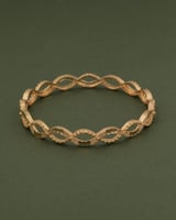 بناجر ذهبية بتصميم دائري / 2 حبة