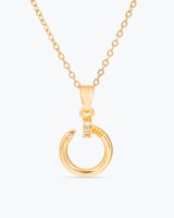 طقم أطفال بتصميم المسمار مزين بالزركون وبريق الذهب