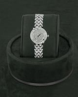 طقم زركون بلمعة الألماس مع ساعة، قلادة، إسوارة، خا...