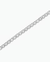 اسوارة نسائية تنس فضية مزينة بالزركون