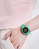 ساعة نسائية رقمية تصميم عصري لون أخضر فاتح من Navi...