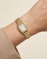 ساعة أصلية للنساء من خاتون بتصميم ذهبي كلاسيكي