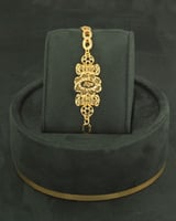 طقم بنقش الوردة 5 قطع بلمعة الذهب