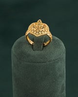 طقم مجوهرات بديل الذهب بتصميم القلوب الساحرة