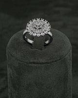 طقم مجوهرات فضي ماسي ناعم