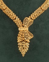 طقم مجوهرات ربطة العنق بديل الذهب من خاتون®