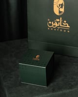 طقم اسوارة وخاتم بلمعة الألماس مزين بالزركون من خا...