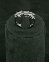 طقم مجوهرات بتصميم متشابك من الزركون