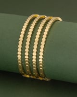 بناجر نسائية ناعمة 2 حبة- لون ذهبي عيار 14