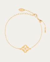 طقم الوردة الرباعية من خاتون® بتطعيم من الزركون ال...