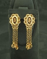 طقم بنقش الوردة 5 قطع بلمعة الذهب