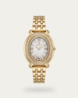 ساعة فخمة للنساء تصميم ذهبي للمناسبات