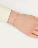 اسوارة زركون تصميم الدمعة بترصيع كامل لون ذهبي