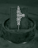 طقم اكسسوار بتصميم حبات المطر المصقولة بلمعة الألم...