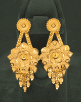 طقم القلب الهندي من خاتون® مطلي ذهب حقيقي عيار 24