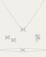 طقم اكس الماسي مطعم بالزركون من خاتون®