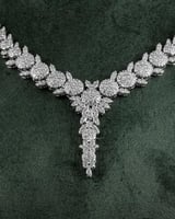 طقم مجوهرات نسائية فاخر بلمعة الألماس