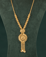 طقم مجوهرات 5 قطع بلمعة الذهب الوردي