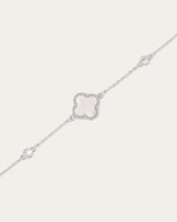 اسوارة عصرية مزدوجة بتفاصيل زركونية لامعة لون فضي