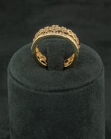 طقم اسوارة وخاتم مرصع بفصوص الزركون اللامع