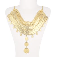 طقم بريق الذهب 5 قطع تصميم عريض