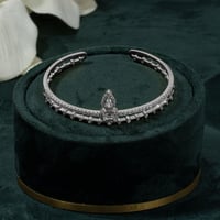 طقم اسوارة وخاتم بلمعة الألماس مزين بالزركون من خا...