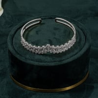 طقم اسوارة وخاتم بلمعة الألماس مزين بالزركون من خا...