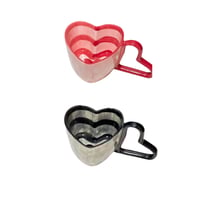 كوب القلب - الاحمر