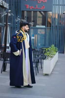 فروه دبل فيس جهتين البيج مع الكحلي