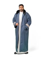 فروه ازرق با اطرف جلد رصاصي