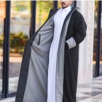 فروه دبل فيس الاسود+سماوي